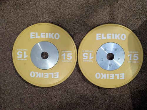 Eleiko 15kg training plates - 15kg,